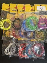 a variety of different colored wires in a plastic bag